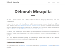 Tablet Screenshot of deborahmesquita.com